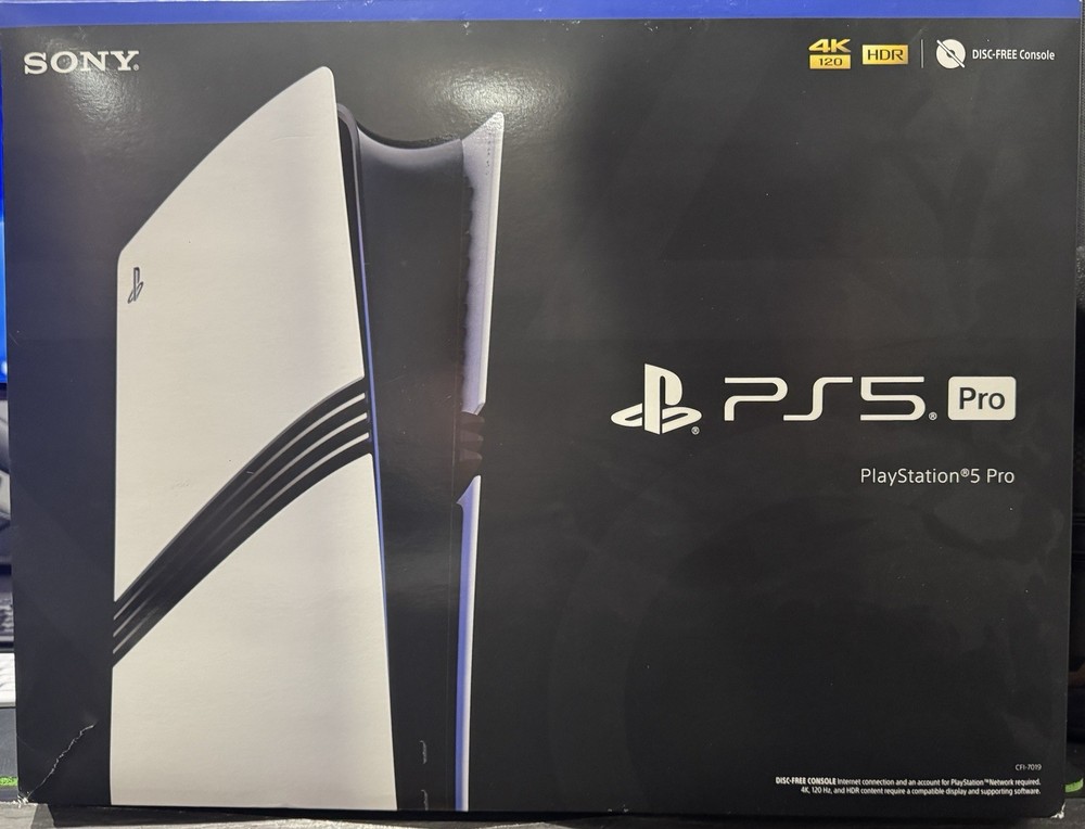 PlayStation 5 Pro Console With Disc Drive And Controller