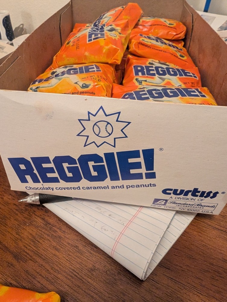 Original 1978 Reggie! Chocolate Bar. Unopened!