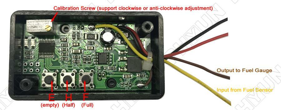 Match Specific Ohm Range Fuel Gauge Interface Module Ohm Range Converter 1x