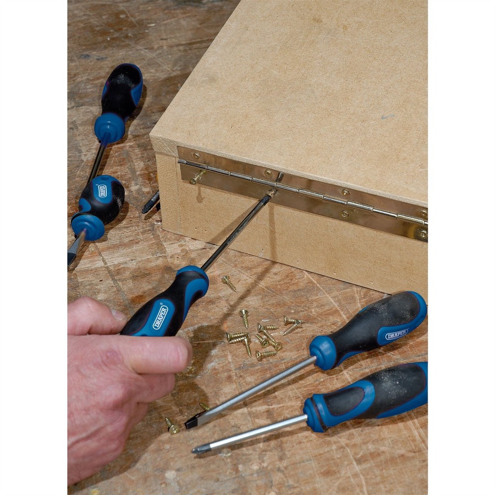 Draper 48933 Soft Grip Screwdriver Set 8 Piece