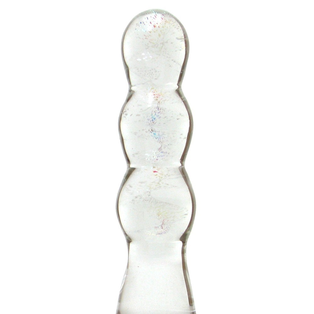Glas Triple Play Beaded Butt Plug Beginner Glass Anal Probe