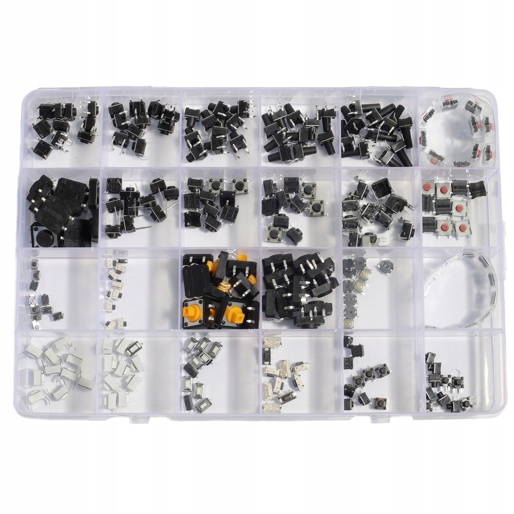 240Pcs Micro Momentary Tact Switch Kit Tactile Push Button Switch Assortment