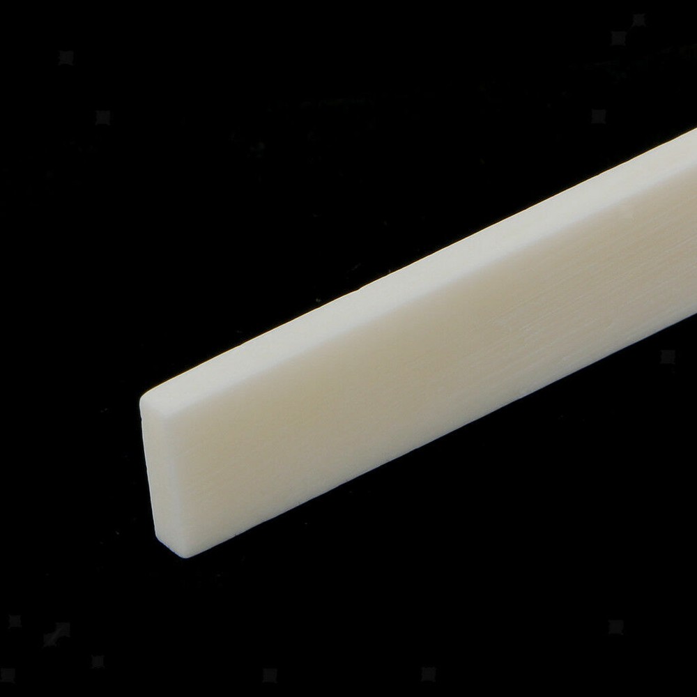10Pcs 80*3*10mm White Bone Guitar String Bridge Saddle For Acoustic Classical US