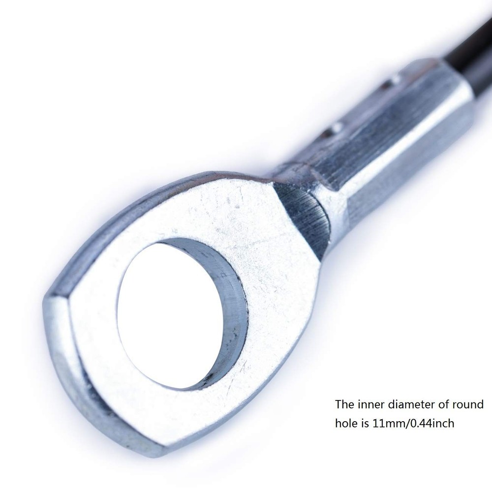 Fitness Pulley Cable,Replacement Cable Machine Accessories,Cable 59", black