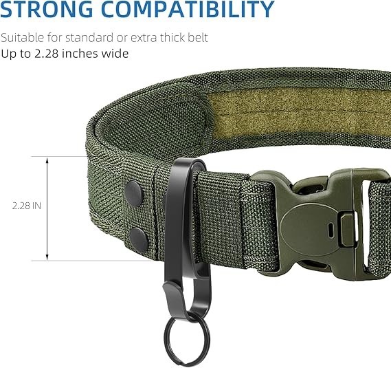 Duty Belt Key Holder, 2 Pack Improved Quick Release Key Holder with Key Ring...