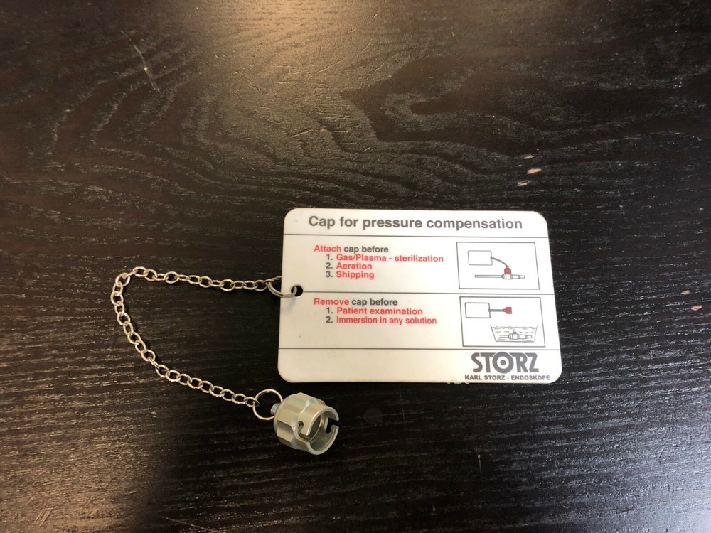 Storz Cap for pressure compensation.