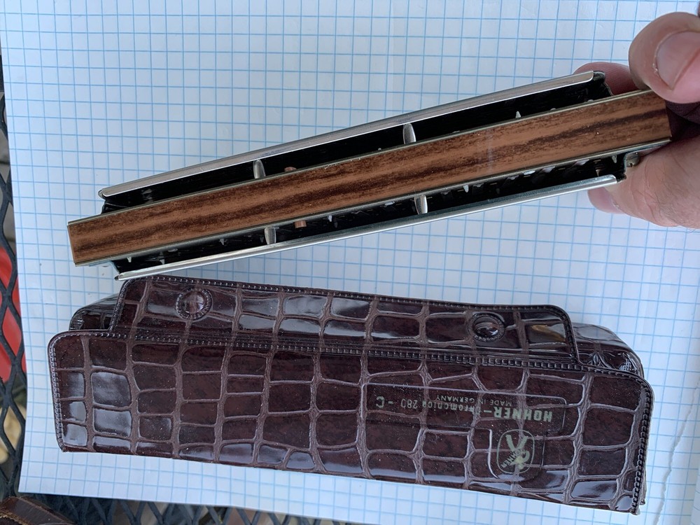 M HOHNER 64 CHOMONICA PROFFESIONAL MODEL HARMONICA