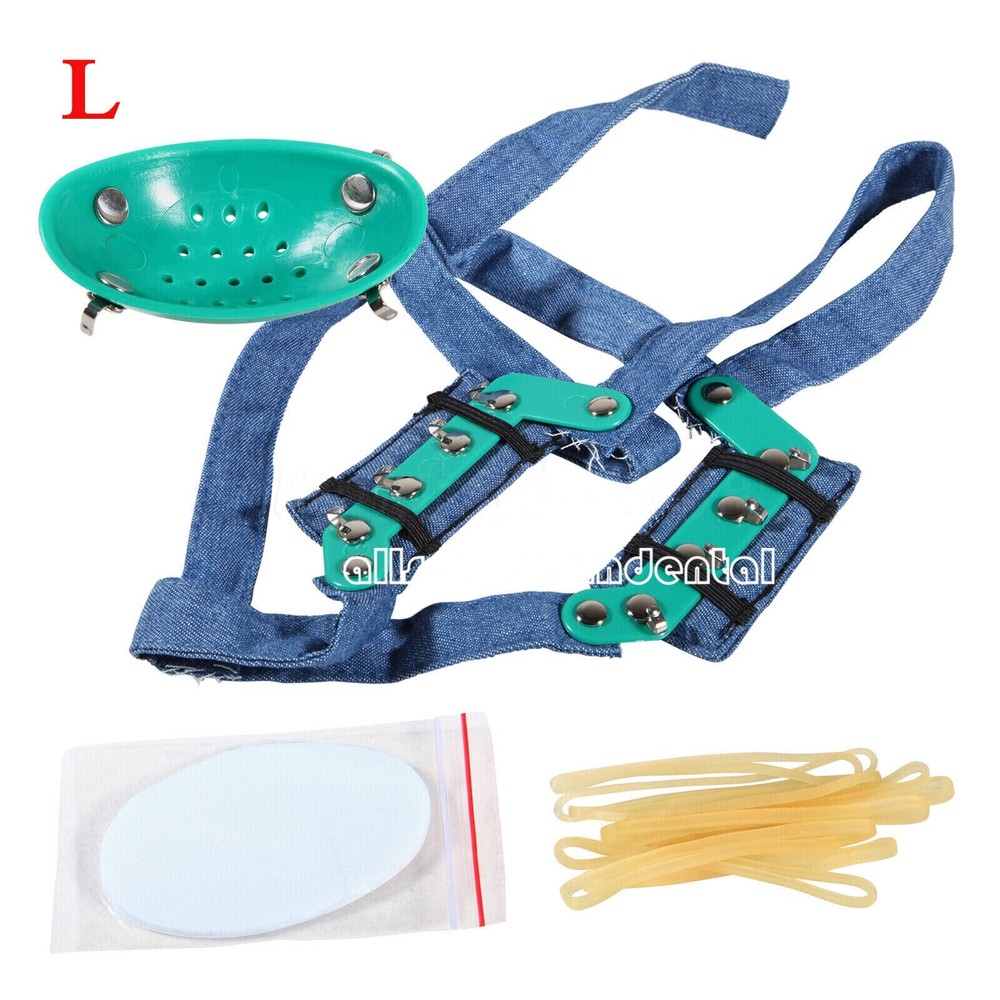 Dental Orthodontic High - Pull Headgear With Rigid Chin Cap High Pull Strap Larg