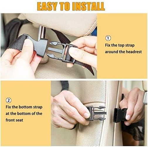 Versatile Car Backseat Organizer with Waterproof Material & Quick-Release Straps