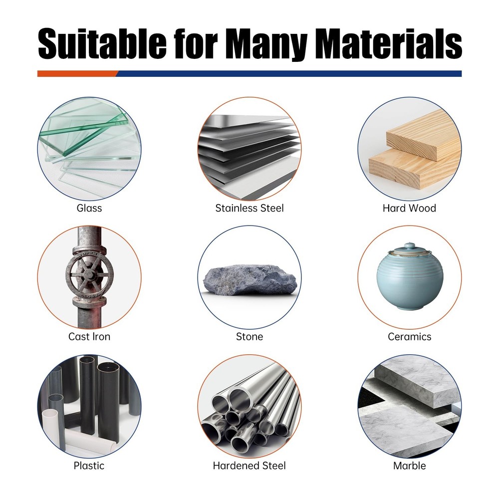 10Pcs Carbide Burr Bits Set Compatible with Dremel 1/8", Rotary Tool Bits wit...