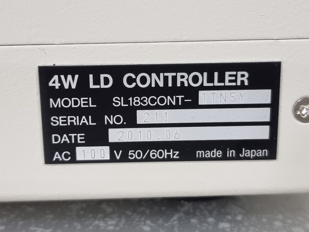 LASERFRONT SL183 LD PUMPED SOLID-STATE LASER 4W LD CONTROLLER SL183CONT-1TNSY