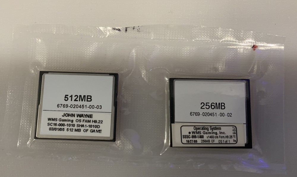 WMS WILLIAMS  SLOT MACHINE BB2 SOFTWARE SET - JOHN WAYNE SS