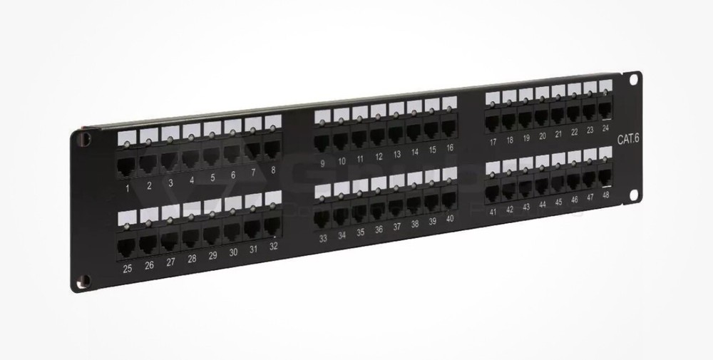 48 Port Cat6 LED Identification Patch Panel  UP48-CAT6 **PANEL ONLY