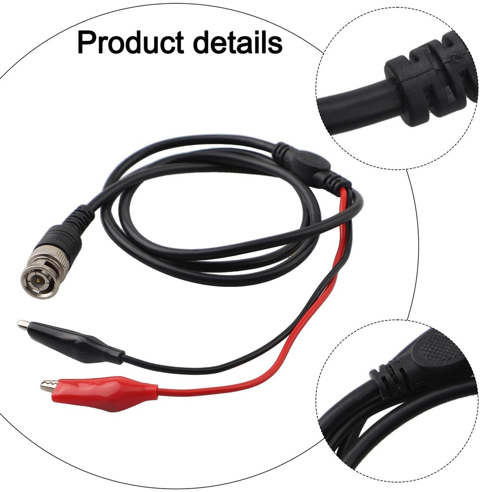 Crocodile Clip Adapter Set with BNC Connector for Laboratory Testing Needs