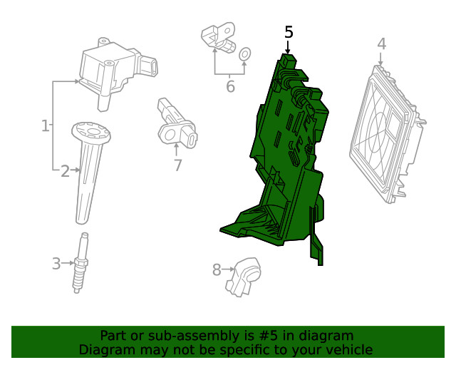 Genuine GM Engine Control Module Bracket 85122981