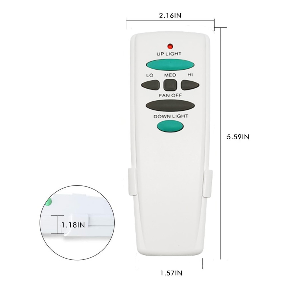 Ceiling Fan Remote Control Replacement UC7078T, Light up and Down