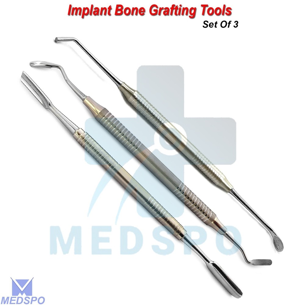 Bone Grafting Instruments Spoon Graft Packer, Palti Scraper Implant Tools Set