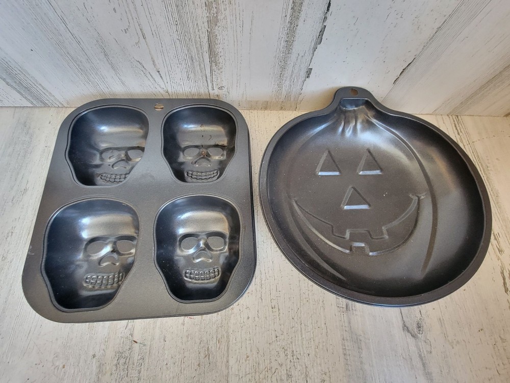 Baking mold pumpkin skull head kitchen accessory set home