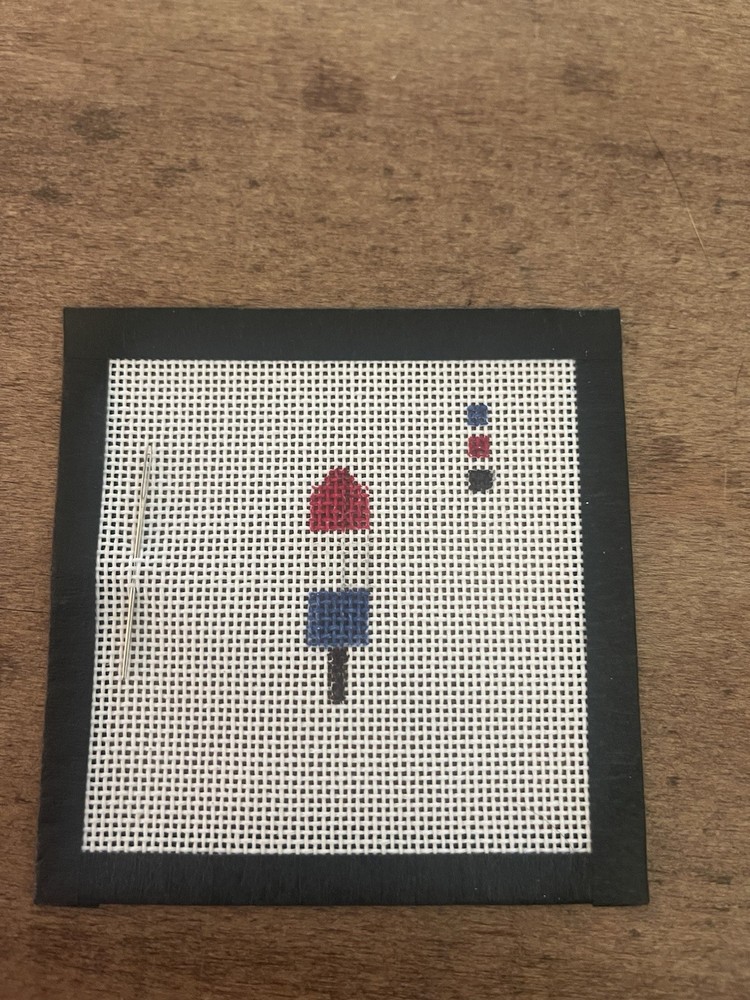 Mini Needlepoint Kit - Firecracker Pop