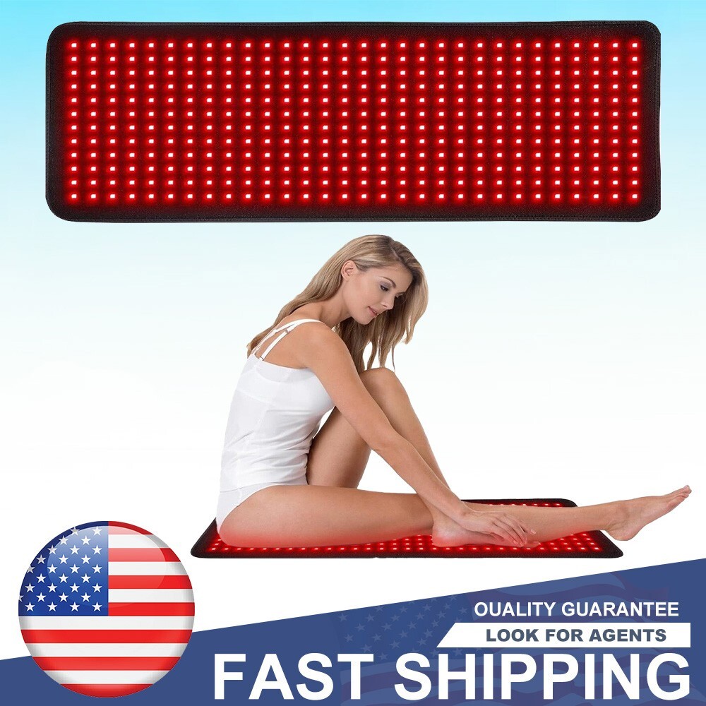 Red Light Therapy Pad LED Full Body Mat Fits Relieving Back Muscle Pain Infrared