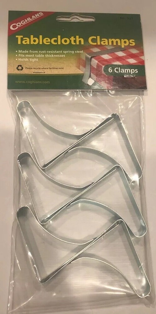 Coghlans Tablecloth Clamps - 6 Pack #0527
