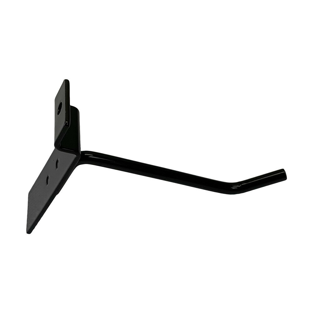 4" Slatwall Hook Panel Display Hooks, 1/4" Thickness Metal, Black - PACK 24