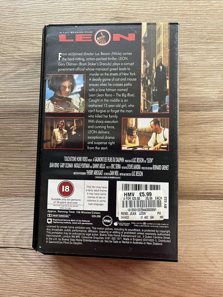 Leon (VHS, 1996) Starring Gary Oldman