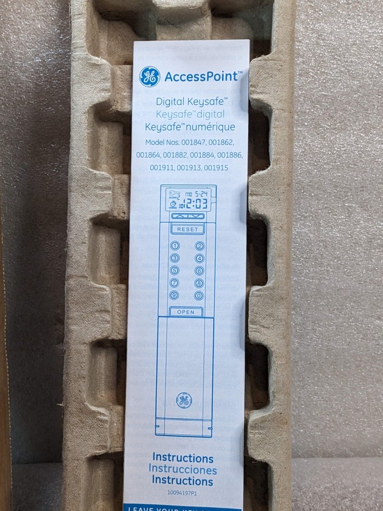 🔥NEW G.E. Access Point Digital Keysafe Key Safe w/ Electronic Time Stamp Bundle