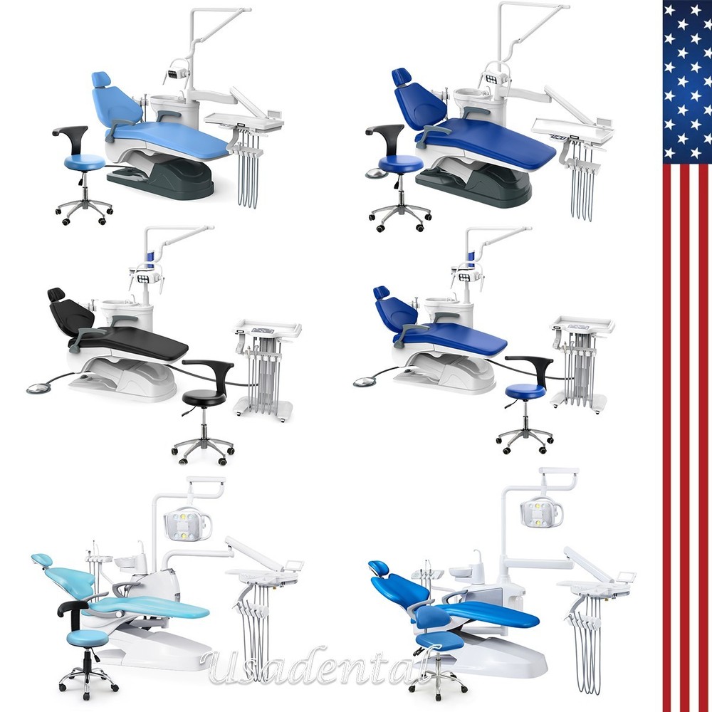 FDA Dental Unit Chair Computer Controlled Functional Foot Pedal +Stool