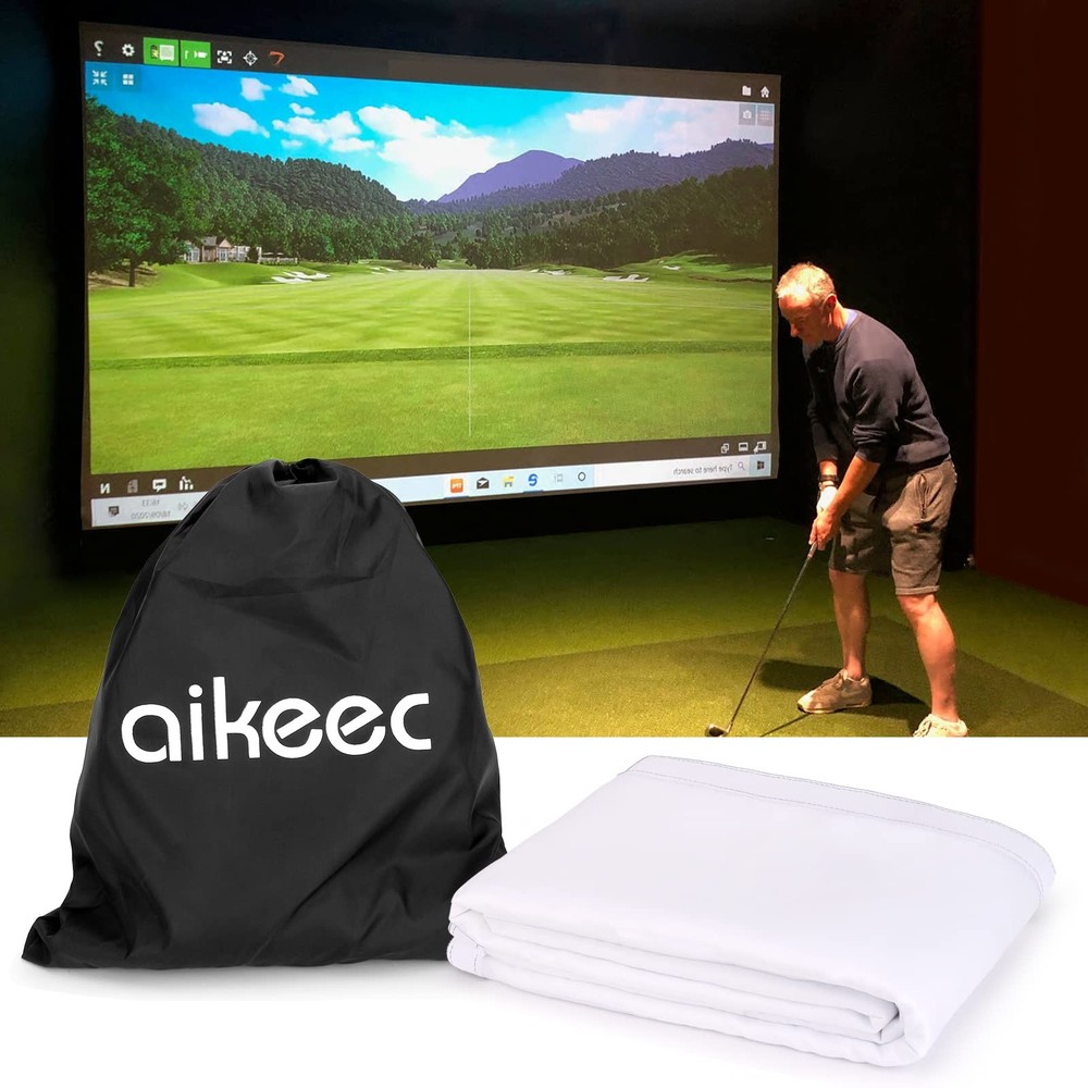 Golf Simulator Impact Screen: 7Mm Thickened Golf Impact Screen for