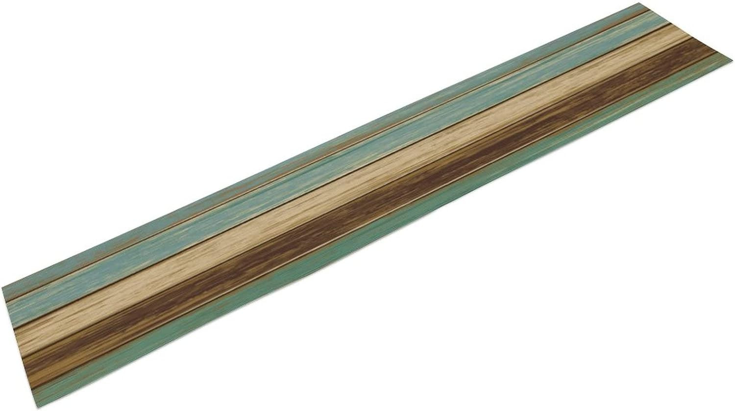 Farmhouse Cotton Linen Table Runners 13 X 72 Inches,Rustic Blue Table Runner for