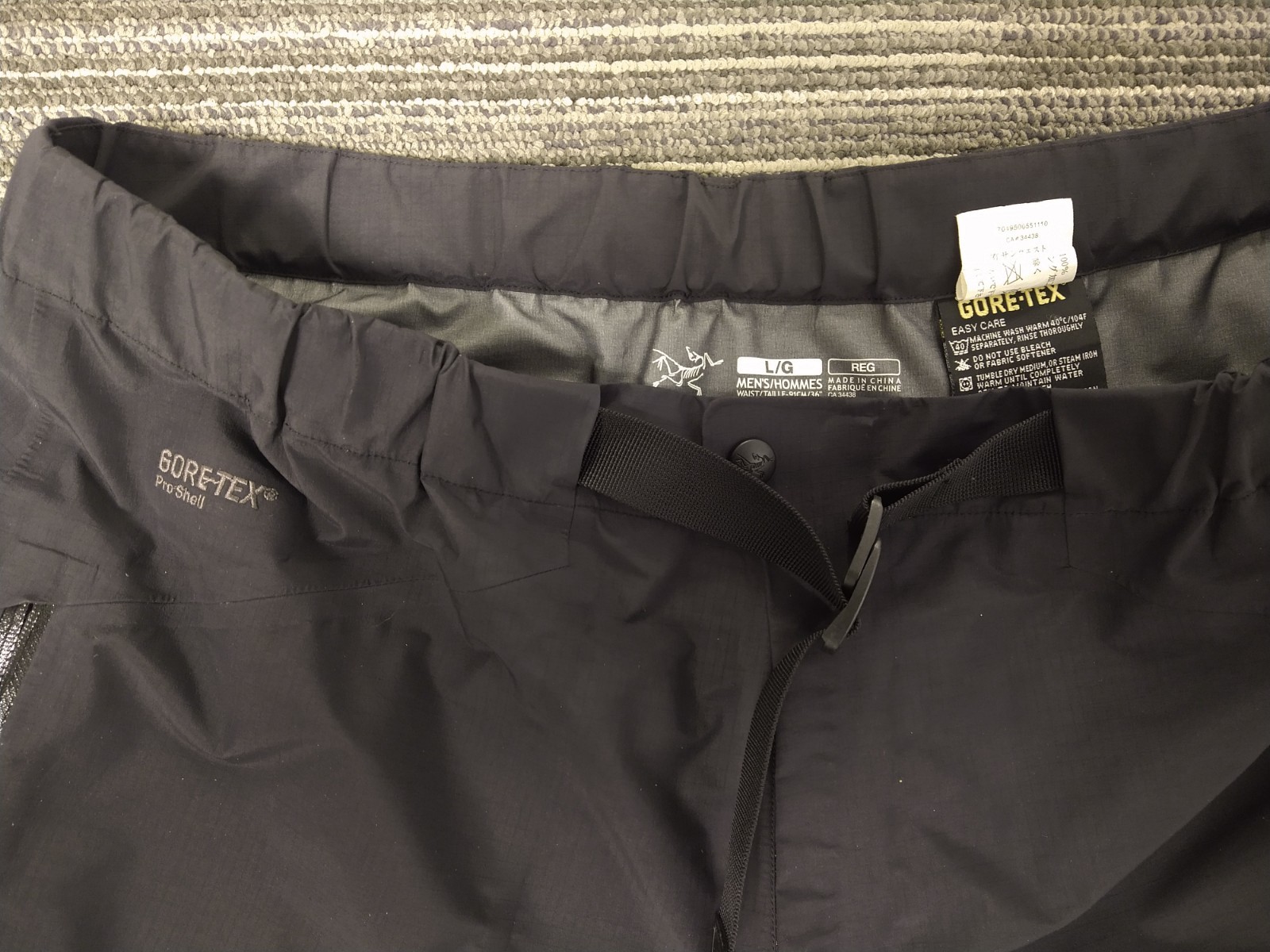 arcteryx goretex pants men