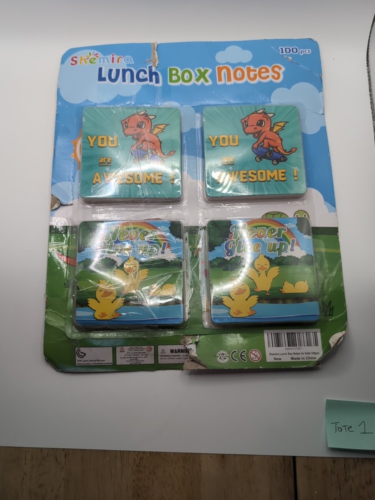 Lunch Box Notes 100 Count. You Are Awesome Never Give Up