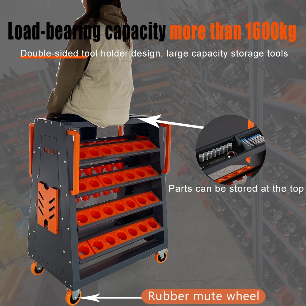 cnc tool carts CNC tool storage rack CNC tool cabinet Tool rack with wheels