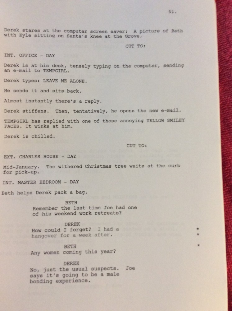 ORIGINAL SCRIPT OBSESSED IDRIS ELBA BEYONCE KNOWLES JERRY O'CONNELL ALI LARTER