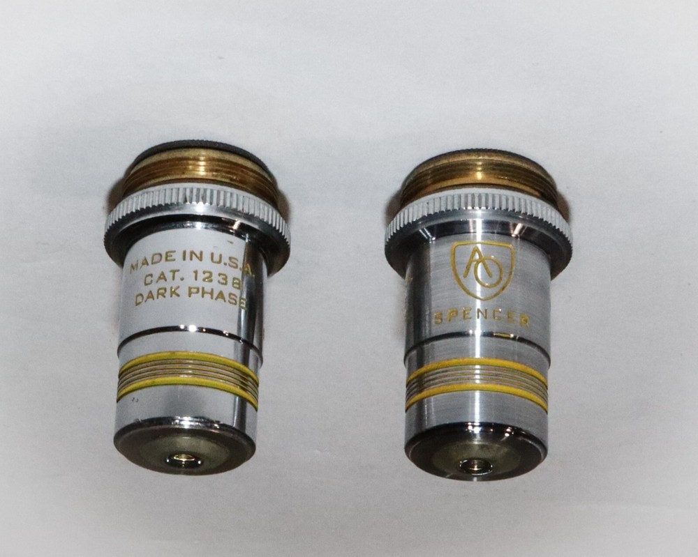 AO Spencer 45X Achromat Dark Phase Microscope Objective