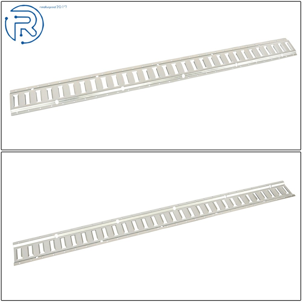 4 Pack 5' E Track Tie Down Rail Kit Galvanized Silver Secure Cargo For Trucks