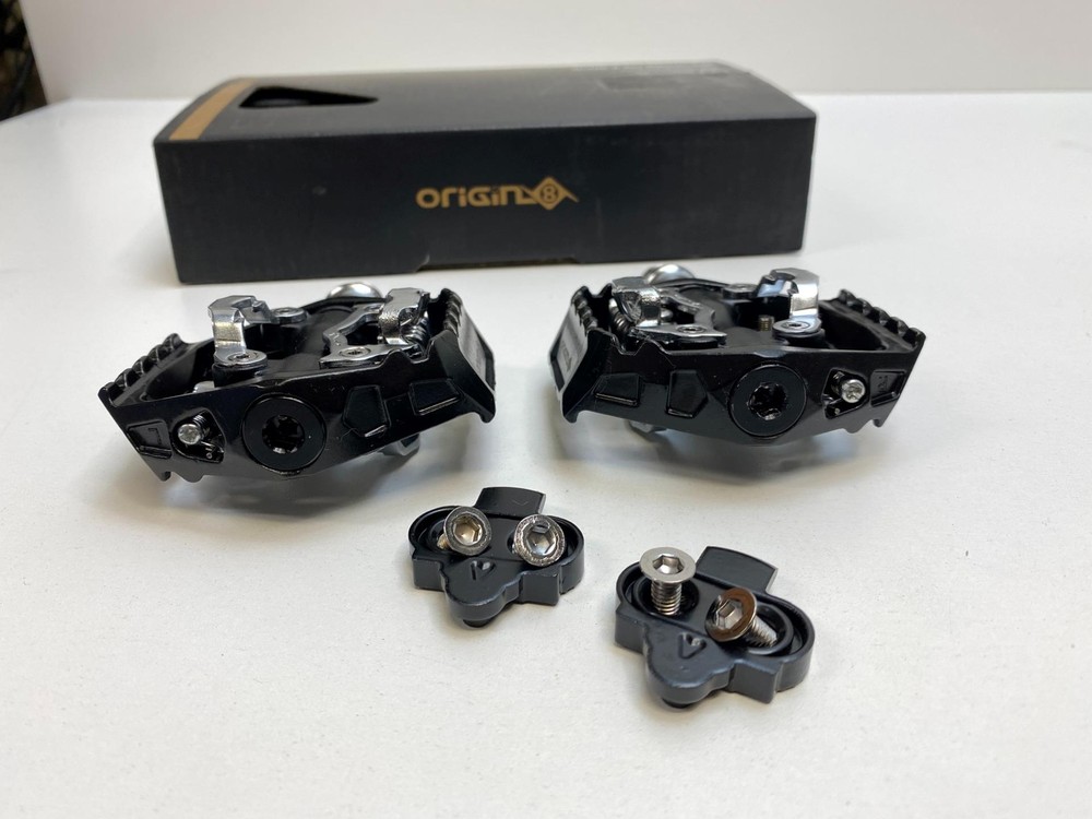 new Origin8 Ultim-8 All Mountain Double Clipless bicycle PEDALS