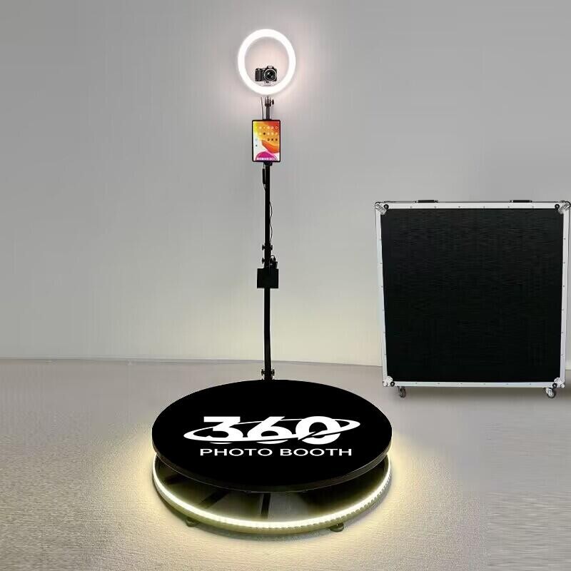 360 photo, video booth automatic, 60cm-68cm-80cm-100cm adjustable Rotating booth