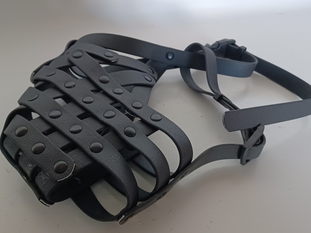 Pitbull Muzzle Basket Muzzle for M [Snout Cir: 9.75-11] Black