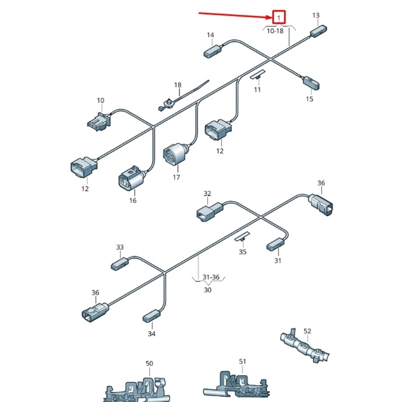 Automotive Cable Harness For Rear Camera Systems Optimized Signal Transmission