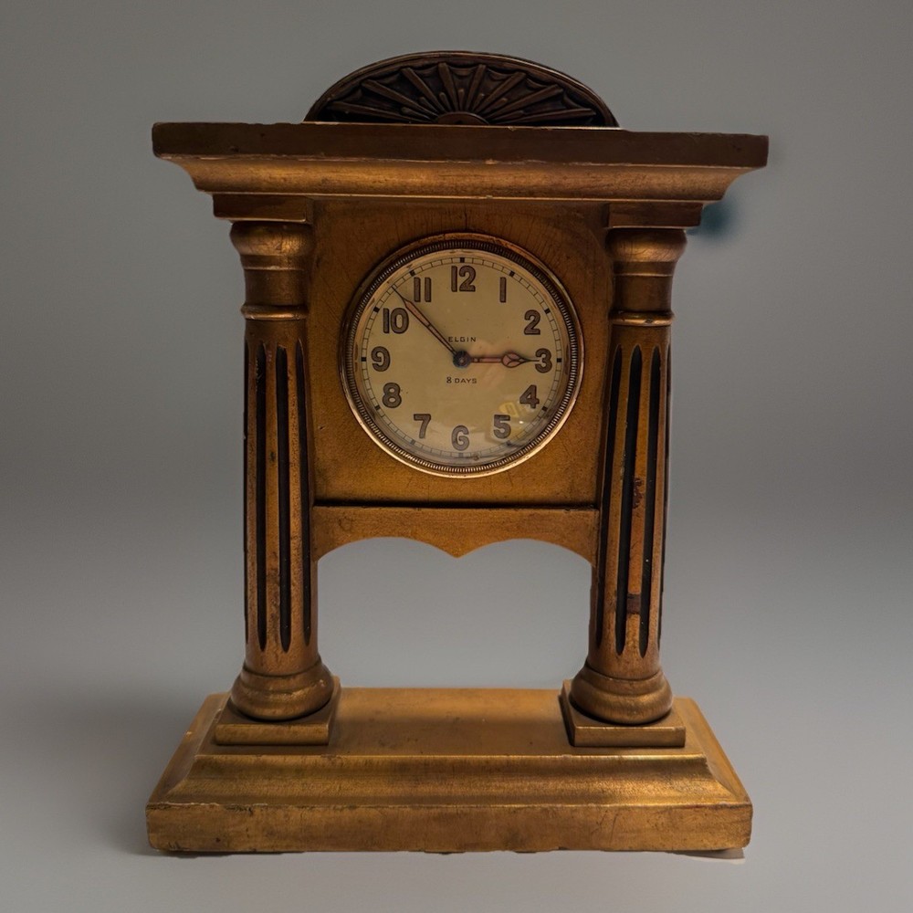 Antique Elgin Desk Clock