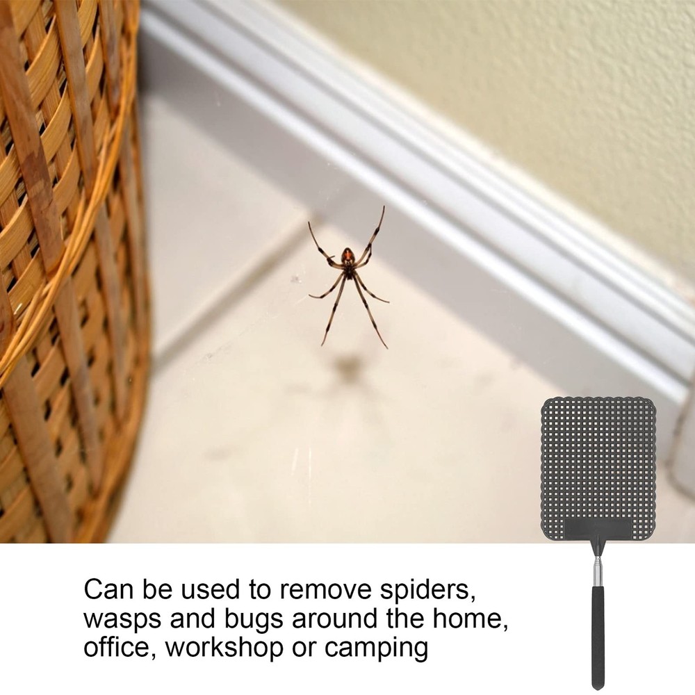 Telescopic Fly Swatter, Retractable Extendable Plastic Flyswatter Light Plast...