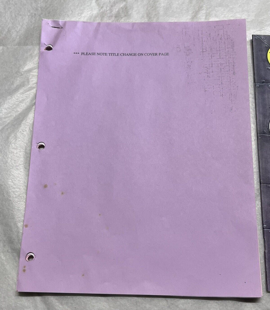 Saban's Beetleborgs Original TV Show Script & Prop Comic Book Strange Change