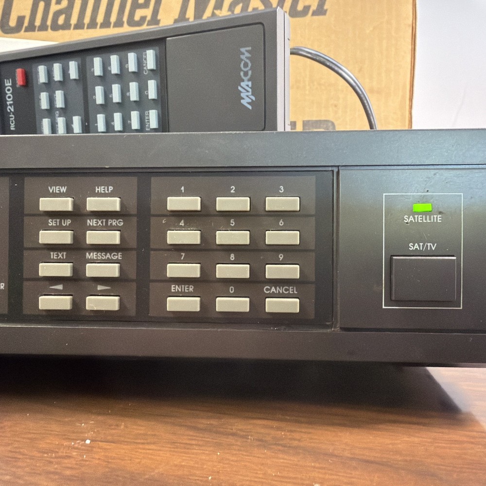 Channel Master VideoCipher II VC2100E Satelite Descrambler / Reciever Untested