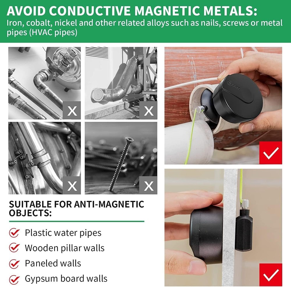 Magnetic Wiremag Puller,Wire Puller Tool,Fish Tape Wire Pulling System,Wire C...