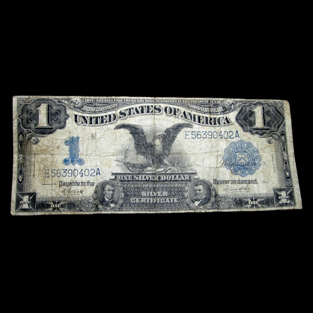 1899 $1 Black Eagle One Dollar Silver Certificate Large Size Note ---- #197