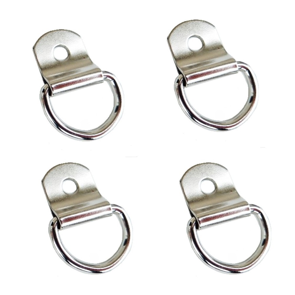 4 Pack 3/4" Saddle-Tack Repair Clip & Dee D-Ring