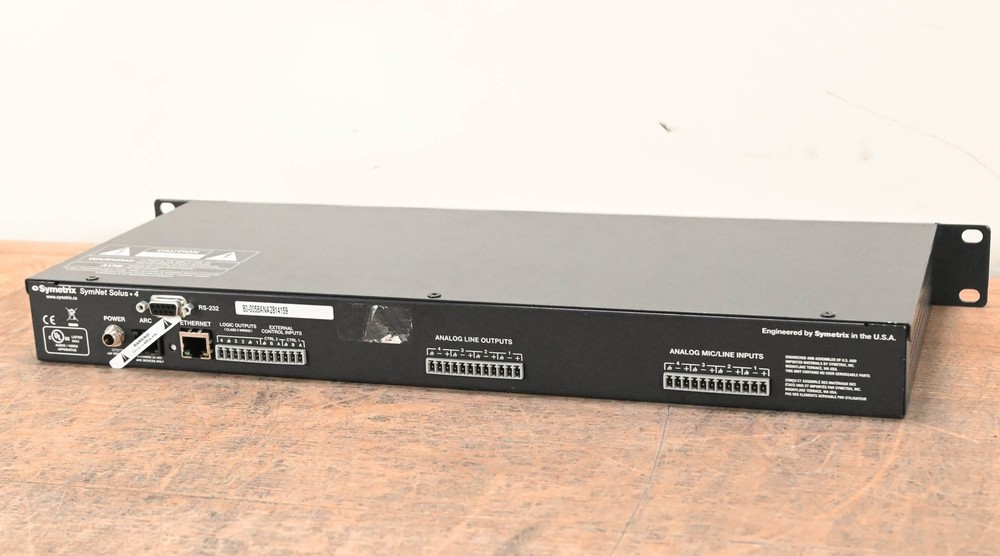 Symetrix Solus 4 SymNet DSP Hardware (NO POWER SUPPLY) CG01FEB