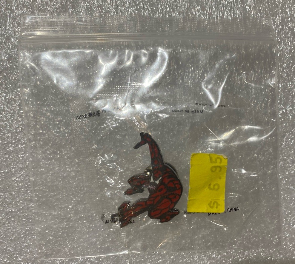 VINTAGE MARVEL COMICS PLANET STUDIOS PIN #298 CARNAGE SPIDER-MAN 1993